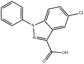 5-chloro-1-phenyl-1H-indazole-3-carboxylic acid Struktur