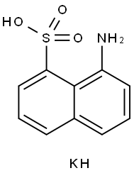 1-Naphthalenesulfonic acid, 8-amino-, potassium salt (1:1) Struktur