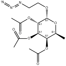 2-Azidoethyl 2,3,4-tri-O-acetyl-α-L-fucopyranoside Struktur