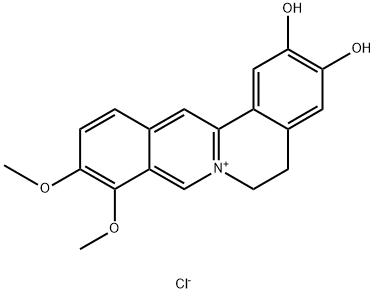 Demethyleneberberine Chloride Struktur