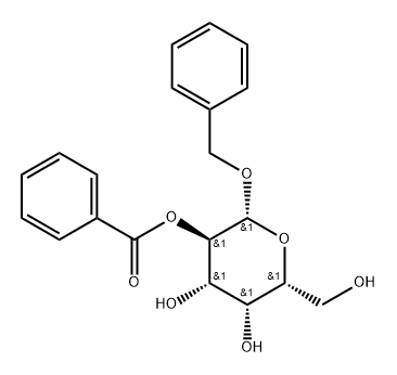 Benzyl 2-O-benzoyl-β-D-galactopyranoside Struktur