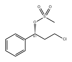 Benzenemethanol, α-(2-chloroethyl)-, 1-methanesulfonate, (αR)- Struktur