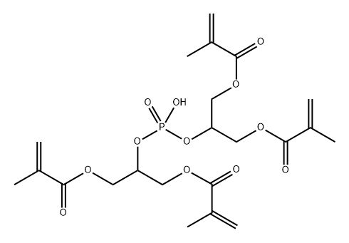 METHACRYLIC ACID PHOSPHINICOBIS(OXY-2,1,3-PROPANETRIYL) ESTER Struktur