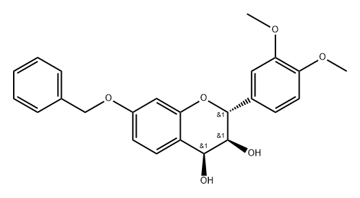 trans-2,3,cis-3,4-7-(Benzyloxy)-3',4'-dimethoxy-3,4-flavandiol Struktur