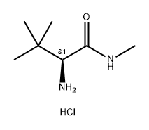 Butanamide, 2-amino-N,3,3-trimethyl-, hydrochloride (1:1), (2S)- Struktur