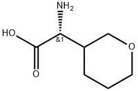 2H-Pyran-3-acetic acid, α-aminotetrahydro-, (αR)- Struktur