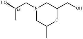 4-Morpholineethanol, 2-(hydroxymethyl)-α,6-dimethyl-, (αS)- Struktur