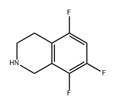 5,7,8-trifluoro-1,2,3,4-tetrahydroisoquinoline Struktur