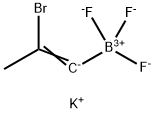 Potassium (cis)-2-bromoprop-1-enyltrifluoroborate Struktur