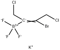 Potassium (E)-3-bromo-1,4-dichlorobut-2-en-2-yltrifluoroborate Struktur