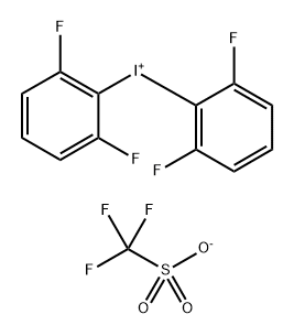 Iodonium, bis(2,6-difluorophenyl)-, 1,1,1-trifluoromethanesulfonate (1:1) Struktur