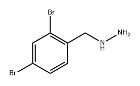 (2,4-dibromophenyl)methyl]hydrazine Struktur