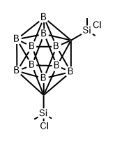 1,7-Dicarbadodecaborane(12), 1,7-bis(chlorodimethylsilyl)- Struktur