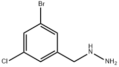 (3-bromo-5-chlorophenyl)methyl]hydrazine Struktur