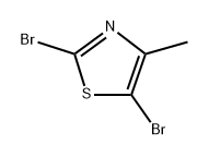 2 , 5-DIBROMO-4-METHYLTHIAZOLE Struktur