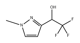 1H-Pyrazole-3-methanol, 1-methyl-α-(trifluoromethyl)- Struktur