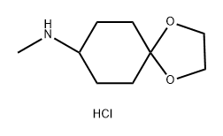 N-methyl-1,4-dioxaspiro[4,5]nonane-8-amino hydrochloride Struktur