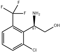 (2R)-2-amino-2-[2-chloro-6-(trifluoromethyl)phenyl]ethan-1-ol Struktur