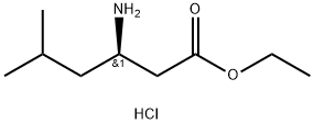 Hexanoic acid, 3-amino-5-methyl-, ethyl ester, hydrochloride (1:1), (3R)- Struktur