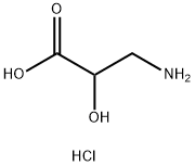 Propanoic acid, 3-amino-2-hydroxy-, hydrochloride (1:1) Struktur