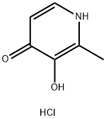 3-Hydroxy-2-methyl-1,4-dihydropyridin-4-one hydrochloride Struktur