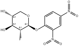 2,4-Dinitrophenyl 2-deoxy-2-fluoro-beta-D-xylopyranoside Struktur