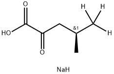 α-Ketoisocaproic-d3 Acid Sodium Salt Struktur