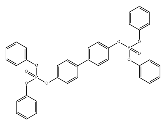 Biphenyl-4,4'-diyl tetraphenyl bis(phosphate) Struktur