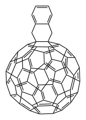 C60 derivative,indene-C60 monoadduct Struktur