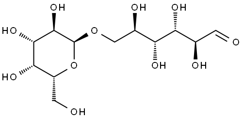 6-O-α-D-Galactopyranosyl-D-mannose Struktur