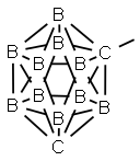 1-Methyl-1,7-dicarba-closo-dodecaborane Struktur