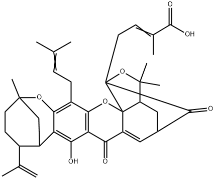 Gambogellic acid Struktur