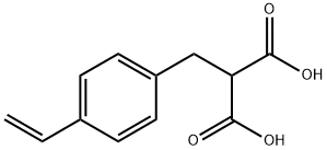 2-[(4-Ethenylphenyl)methyl]propanedioic acid Struktur