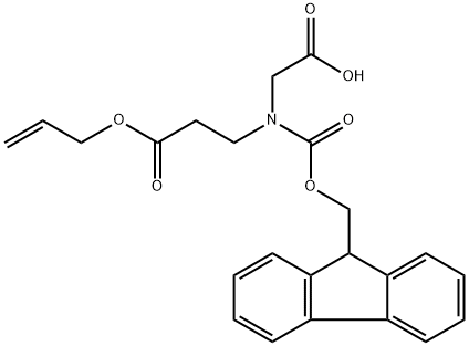 β-Alanine, N-(carboxymethyl)-N-[(9H-fluoren-9-ylmethoxy)carbonyl]-, 1-(2-propenyl) ester (9CI) Struktur