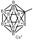 Cesium 1-methyl-1-carbadodecaborate Struktur