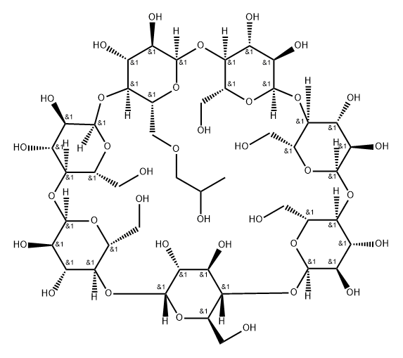 BETA-HYDROXYPROPYL-CYCLODEXTRIN Struktur