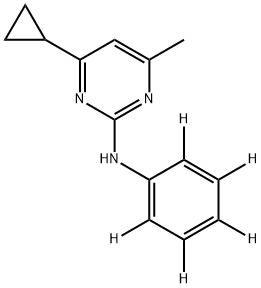 Cyprodinil-d5 Struktur