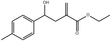 Benzenebutanoic acid, γ-hydroxy-4-methyl-α-methylene-, ethyl ester Struktur