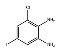 3-chloro-5-iodobenzene-1,2-diamine Struktur