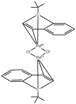 Chloro(1-t-butylindenyl)palladium(II) dimer Struktur