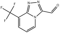 8-(trifluoromethyl)-[1,2,4]triazolo[4,3-a]pyridine-3-carbaldehyde Struktur