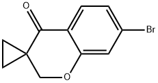 7-Bromospiro[chroman-3,1'-cyclopropan]-4-one Struktur