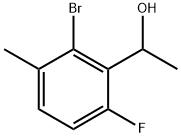 Benzenemethanol, 2-bromo-6-fluoro-α,3-dimethyl- Struktur