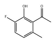 1-(3-fluoro-2-hydroxy-6-methylphenyl)ethan-1-one Struktur