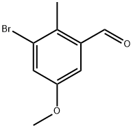 3-Bromo-5-methoxy-2-methylbenzaldehyde Struktur