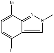 7-bromo-4-fluoro-2-methyl-2H-indazole Struktur