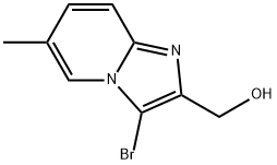 {3-bromo-6-methylimidazo[1,2-a]pyridin-2-yl}methanol Struktur