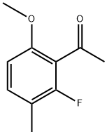 1-(2-Fluoro-6-methoxy-3-methylphenyl)ethanone Struktur