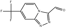 7-(trifluoromethyl)-[1,2,4]triazolo[4,3-a]pyridine-3-carbaldehyde Struktur