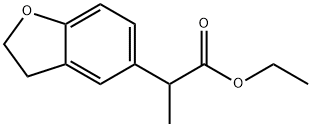 5-Benzofuranacetic acid, 2,3-dihydro-α-methyl-, ethyl ester Struktur